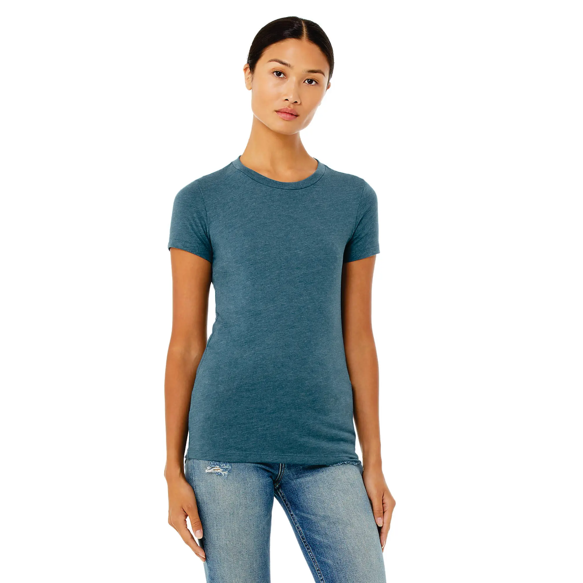 Deep Teal Womens Slim Fit T-Shirt